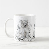 Chinese Crested Blue NB Koffiemok (Links)