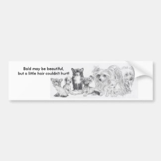 Chinese Crested Bumpersticker