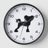 Chinese Crested Crestie Dog Silhouette (Voorkant)