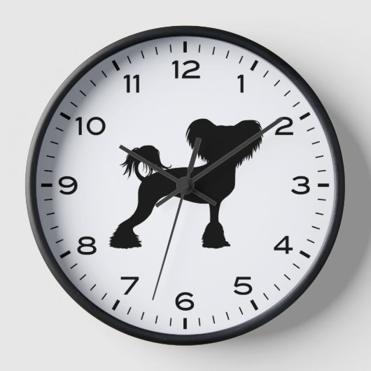 Chinese Crested Crestie Dog Silhouette (Voorkant)