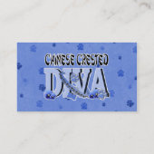 Chinese Crested DIVA Visitekaartje (Achterkant)