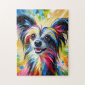 Chinese Crested Dog Acryl Print Hondenliefhebber G Legpuzzel (Verticaal)