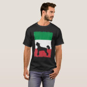 Chinese Crested Dog Italy vlag Italiaanse  mam T-shirt (Voorkant volledig)