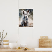Chinese Crested Dog Kunstprint Poster (Keuken)