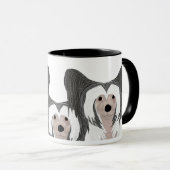 Chinese Crested Dog Mok (Voorkant rechts)