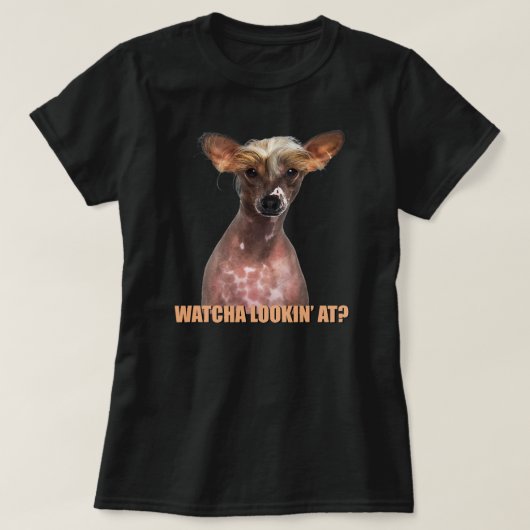 Chinese Crested Dog Mom Dad funny sarcastic quote T-shirt (Design voorkant)