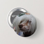 Chinese Crested Dog Ronde Button 5,7 Cm (Voorkant /achterkant)