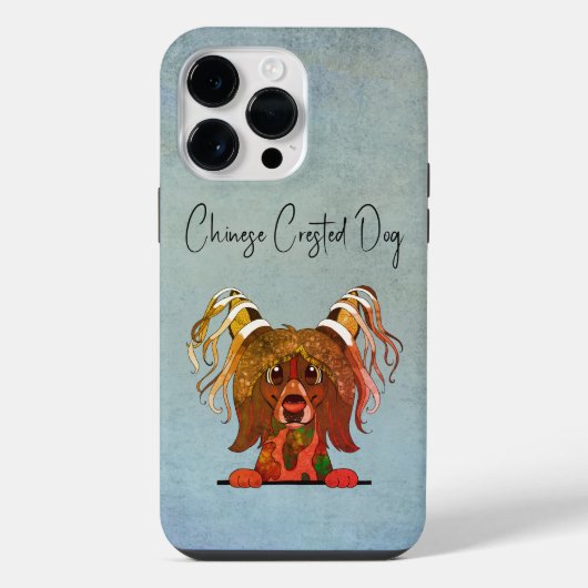 Chinese Crested Dog Ugly Face iPhone Hoesje (Achterkant)