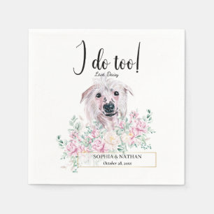Chinese Crested Dog Wedding Cocktail Napkins Servet