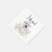 Chinese Crested Dog Wedding Cocktail Napkins Servet (Hoek)