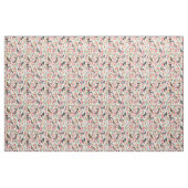 Chinese Crested dogs  florals crème Stof (Fat Quarter)