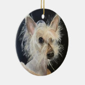 Chinese Crested gekleed voor Portrait Ornament (Rechts)