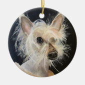 Chinese Crested gekleed voor Portrait Ornament (Voorkant)