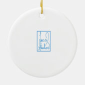 Chinese Crested gekleed voor Portrait Ornament (Achterkant)