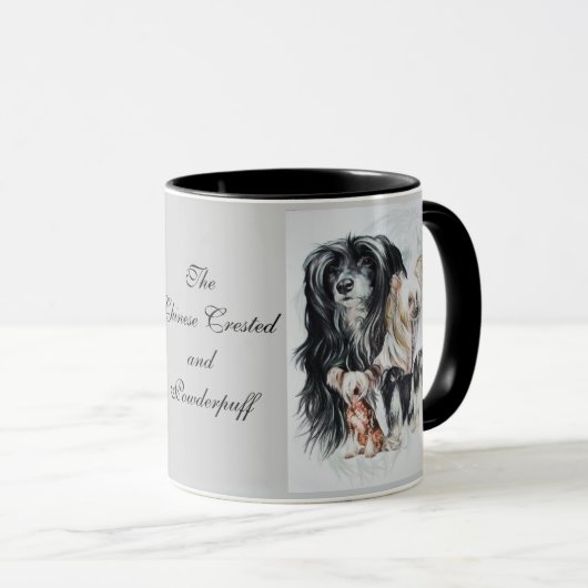 Chinese Crested Ghost Mok (Voorkant rechts)