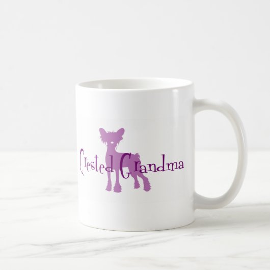 Chinese Crested Grandma Koffiemok (Rechts)