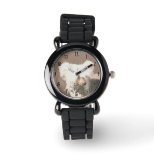 Chinese Crested Haarloze Schilderij Originele Hond Horloge