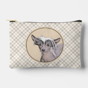 Chinese Crested Hairless Schilderij Originele Hond Etui