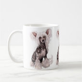Chinese Crested Hairless Sit Koffiemok (Links)