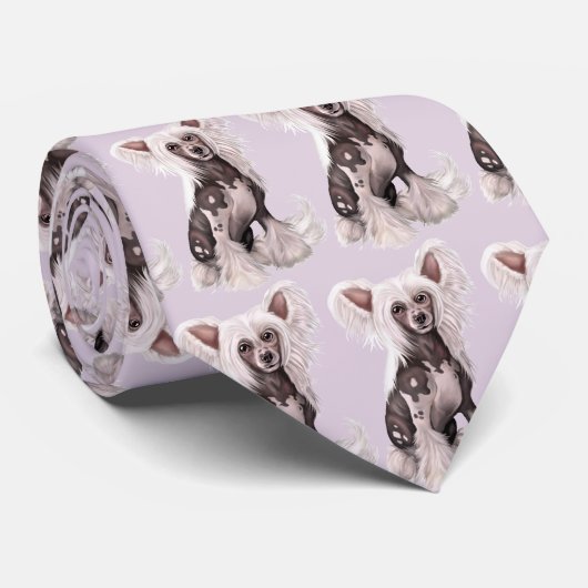 Chinese Crested Hairless Sit Stropdas (Opgerold)