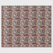 Chinese Crested Holiday Baking: Feestelijke Kerst Cadeaupapier (Vlak)