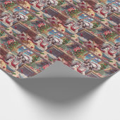 Chinese Crested Holiday Baking: Feestelijke Kerst Cadeaupapier (Hoek)