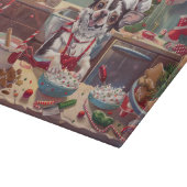 Chinese Crested Holiday Baking: Feestelijke Kerst Snijplank (Hoek)