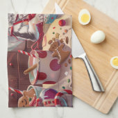 Chinese Crested Holiday Baking: Feestelijke Kerst Theedoek (Quarter Fold)