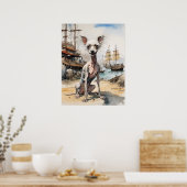Chinese Crested - Hond Art Print (Keuken)