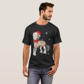 Chinese Crested Hond Kerstmis Licht Xmas Mam Pa G T-shirt (Voorkant volledig)