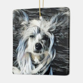 Chinese Crested Keramisch Ornament (Links)