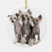 Chinese Crested Keramisch Ornament (Voorkant)