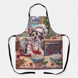 Chinese Crested Kerstbakfeest: Festieve Kerstmis Schort