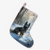 Chinese Crested Let It Snow Kerstmis Kleine Kerstsok (Voorkant (Hangend))