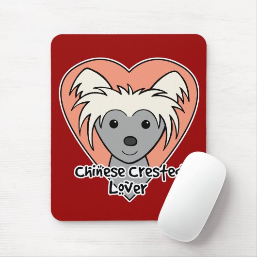 Chinese Crested Lover Muismat (Met muis)