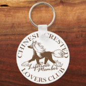 Chinese Crested Lovers Club Sleutelhanger (Voorkant)