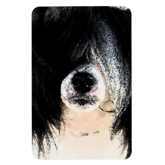 Chinese Crested Magneet (Verticaal)