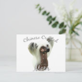 Chinese Crested Mam 2 Briefkaart (Staand voorkant)