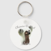 Chinese Crested Mam 2 Sleutelhanger (Achterkant)