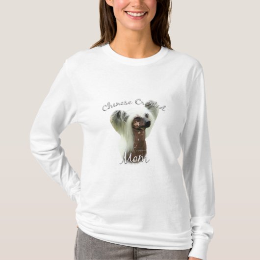 Chinese Crested Mam 2 T-shirt (Voorkant)