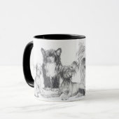 Chinese Crested Mok (Voorkant links)