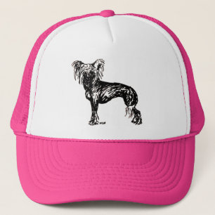 Chinese Crested Original Dog Sketch Trucker Pet