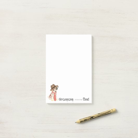 Chinese Crested Pap Post-it® Notes (Op bureau)