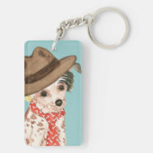 Chinese Crested Pap Sleutelhanger (achterkant)