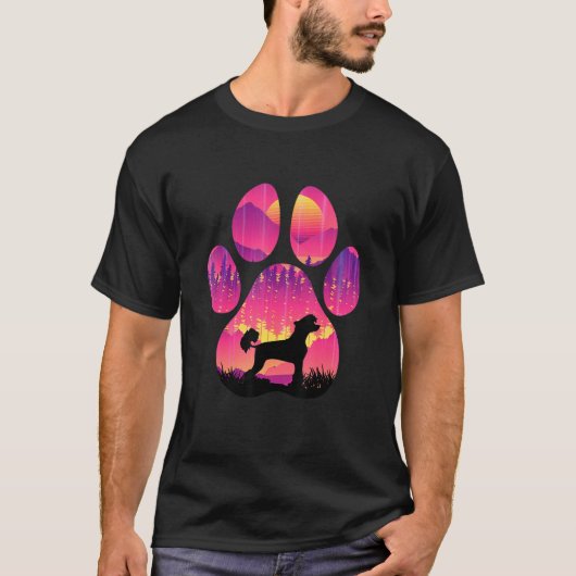 Chinese Crested Paw Mom Dad Dog Women Men T-shirt (Voorkant)