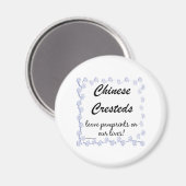 Chinese Crested Pawprints - Magneet (Voorkant / Achterkant)