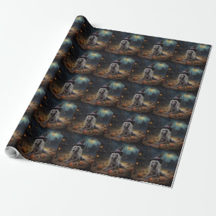 Chinese Crested Pompoenen Halloween Griezelen  Cadeaupapier