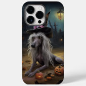 Chinese Crested Pompoenen Halloween Griezelen Case-Mate iPhone Case (Achterkant)