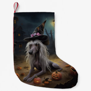 Chinese Crested Pompoenen Halloween Griezelen Kleine Kerstsok