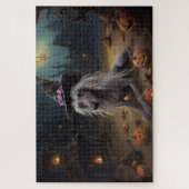 Chinese Crested Pompoenen Halloween Griezelen Legpuzzel (Verticaal)